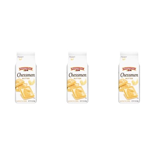 Pepperidge Farm Chessmen Butter Cookies, 7.25 oz. Bag (Packaging may vary) (Pack of 3)