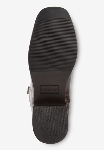 Comfortview Donna Wide Calf Leather Boot Tall Knee High Women's Winter Shoes (Wide Widths Available)3