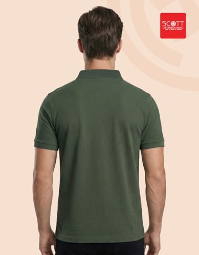 Image of Scott International Cotton Polo T Shirt | Collar Tshirts | Half Sleeves Plain T Shirt | T-Shirt |Tshirt for Men Stylish | Men's Tshirt