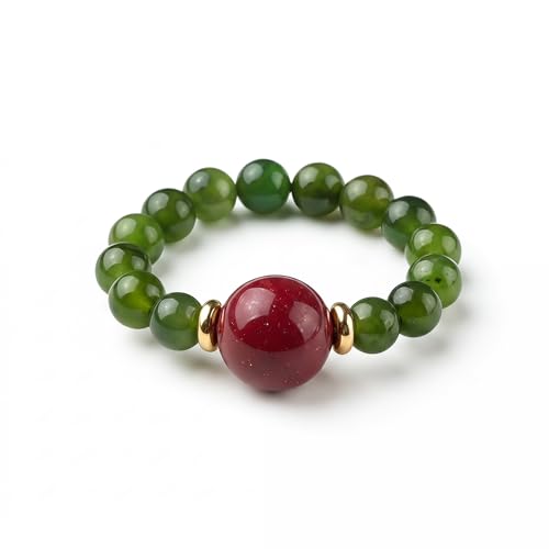ANNIE WU Natural Jade Ring for Women...