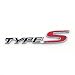 Car Emblem Badge Sticker Decal Metal Type S Black for Aftermarket Acura MDX TSX Tl