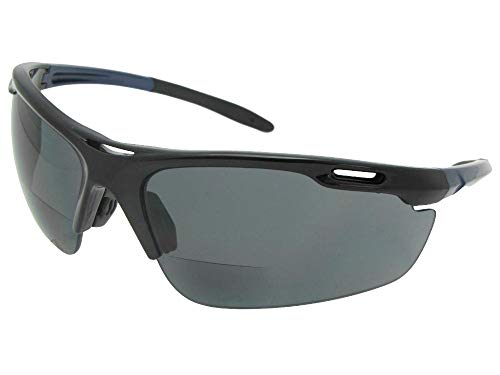 Half Frame Wrap Around Bifocal Sunglasses Style B109