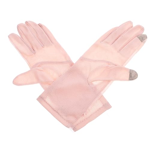 minkissy Lace Touch Screen Gloves for Women Full Finger Non-Slip Sun Protection for Cycling Hiking Hiking Random Style