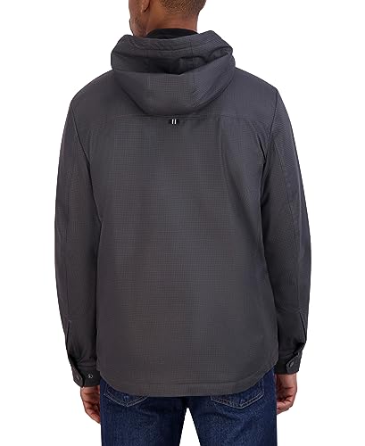 Image of Nautica Men's Transitional Sherpa Lined Hooded Jacket