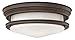 Hinkley 3302OZ Hadley - 2 Light Medium Flush Mount, Oil Rubbed Bronze Finish with Etched Opal Glass