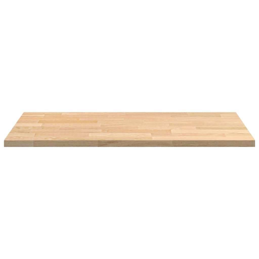 Plan de travail de cuisine en bois massif de chêne rustique 100 x 63,5 x 2,7 cm rectangulaire comme plateau de bureau – Plan de travail de cuisine en chêne robuste facile d'entretien