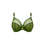 Elomi Women's Matilda Plunge Three-Piece Sheer Mesh Cups Side Support Moveable J-Hook for Racerback DD+ Bras Sujetador, 85G para Mujer