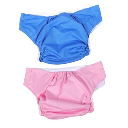 COLLBATH 2 Piezas Pantalones para Adultos Lavables Impermeables Ajustables Reutilizables para Incontinencia Hombres Mujeres Ancianos