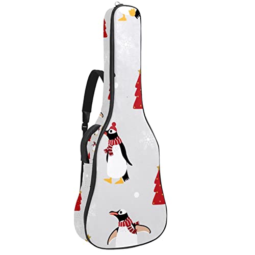 Housse pour guitare acoustique – Motif pingouin en hiver – 1 cm d’épaisseur – Imperméable – 101,6 cm, 104,1 cm, 106,7 cm… - Les Beatles, Paul McCartney, John Lennon, RIngo Starr, George Harrison Housse pour guitare acoustique - Motif pingouin en hiver - 1 cm d'épaisseur - Imperméable - 101,6 cm, 104,1 cm, 106,7 cm…
