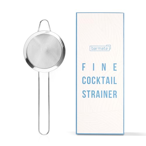 barmate Hawthorne Cocktail Strainer, Barsieb aus Edelstahl passend auf alle Shaker, hochwertiges Barzubehör (feines Sieb einzeln)
