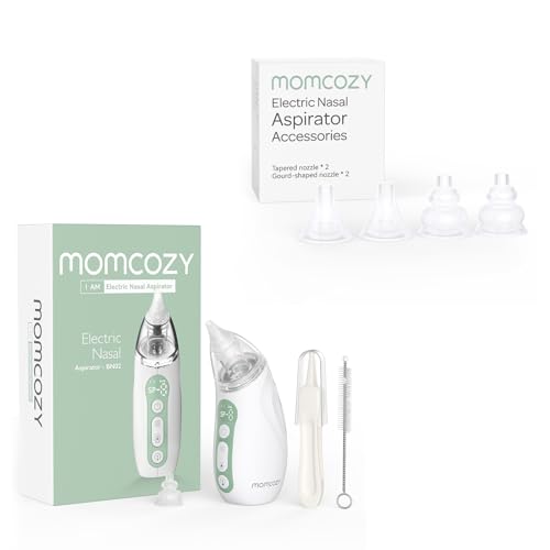 Image of Momcozy Baby Nasal Aspirator and Replacement Nozzle Kit