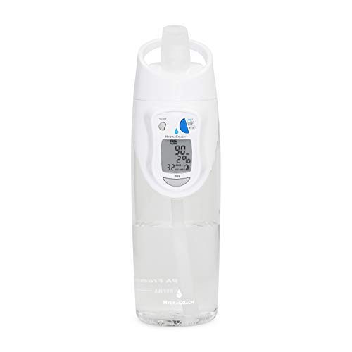 HydraCoach 2.0 - Sip & See Smart Water Bottle That Tracks & Reminds You to Drink More Water Right on the 22 oz BPA-Free Bottle. No Complicated Apps or Syncing Required