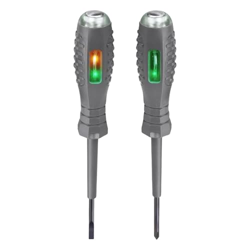 Generico Cacciavite Tester di Tensione Elettronico, 2PCS Rilevatore Di Elettricità Per Cacciavite Magnetico Potente A Coppia Elevata 2 In 1