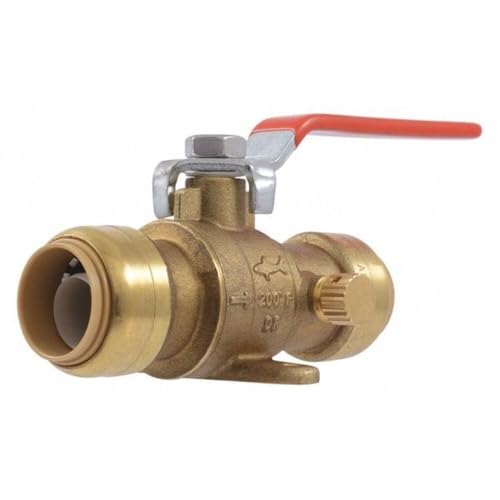 Sharkbite 24616-0000LF Ball Drain/Vent and Mounting Bracket Valve, Brass by SharkBite - Used condition - US$26.52
