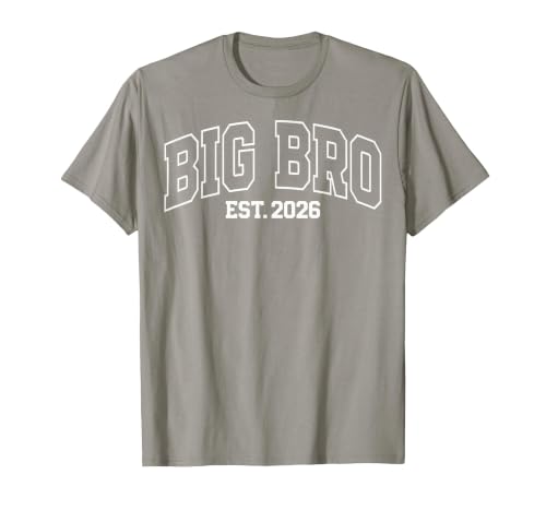 Big Bro Est 2026 New Big Brother Announcement T-Shirt, Men, Slate Grey, XX-Large