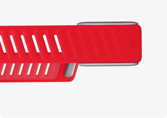 Image of WHOOP  5.0 SportFlex Band - Fire (Strap Only) - ECG Compatible - Waterproof, Sweatproof, Silicone Accessory for Health & Fitness Wearable (Not compatible with Gen 4)