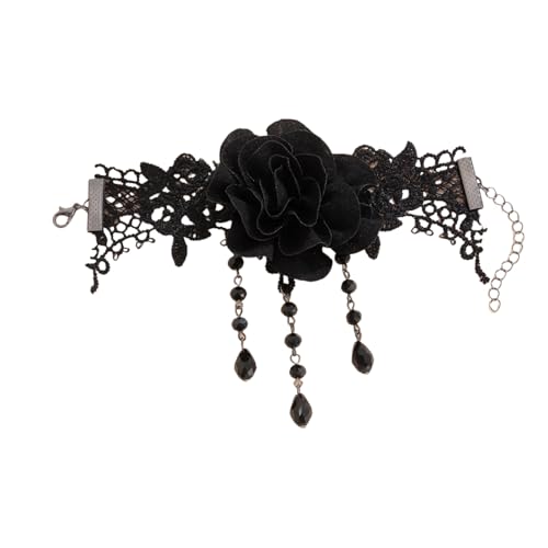 Bracelets gothiques vintage en dentelle pour compléter un déguisement chic