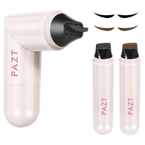 MOLZINY 2 Piezas Sello de delineador de ojos doble cara lápiz Eye Liner Stamp cabeza Eyeliner Waterproof de punta de ala resistente a las manchas para todo tipo de clima para fiestas viajes día