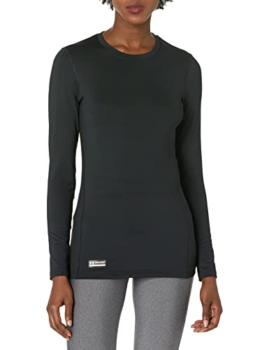 Under Armour Women's Tactical Women Reactor Crew Base Long-Sleeve T-Shirt , Black (001)/Black , Large