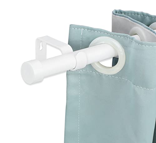 White Curtain Rods For Windows 48 To 84 Inch(4-7 Feet),1" Diameter Drapery Rods With Modern Style End Cap Finials,Size:36-88 Inch,Matte White #TOP2