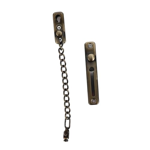 SEWACC 免打孔チェーンロック ドア用防犯扉ロック の開錠防止 内側取付簡単 確保用玄関 室内対応