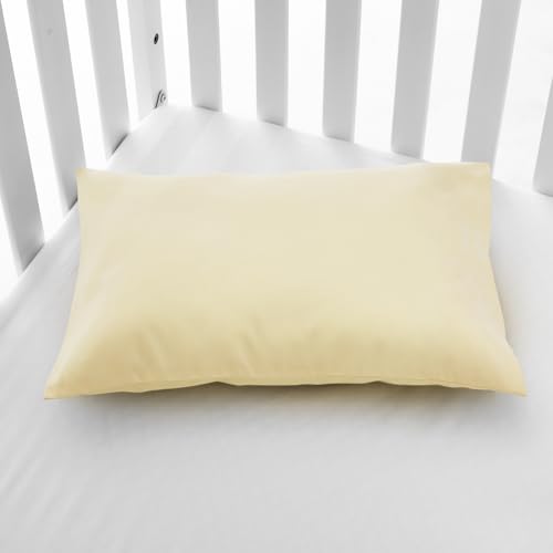 Image of EXQ Home Toddler Pillowcases Zippered 13x18 Travel Pillow Case Set of 2, Small Pillow Case Fits Baby Pillow Sized 12x16, 13x18, Kids Pillowcases 2 Pack Machine Washable (Camel)