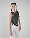 EvoShield Girl's Racerback Chest Guard Sleeveless Shirt - Grey, Youth Medium