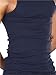 ToBeInStyle Men's Single A-Shirt Tank Top Undershirt- Navy - M