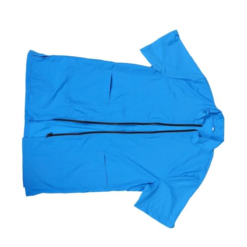Blouse de toilettage pour chiens imperméable en polyamide bleu haute qualité - 2
