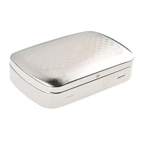 Tobacco Tin with Paper Holder, Made of Metal, Classic Elegance, Mod. 772-3