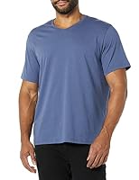 Amazon Essentials Herren V-Neck Kurzarmhemd T-Shirt, 2er-Pack, Dunkelblau/Marineblau, L – Ansicht 2
