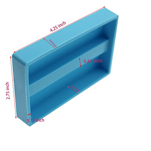 Xidmold Business Card Holder Mold Card Storage Silicone Epoxy Resin Mold Jewelry Making Tool Polymer Clay Mould Handmade Crafts Table Desktop Decorations Office Desk Ornaments (Rectangle) #TOP2