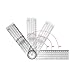 0-140mm 360 degree goniometer angle measurement tool