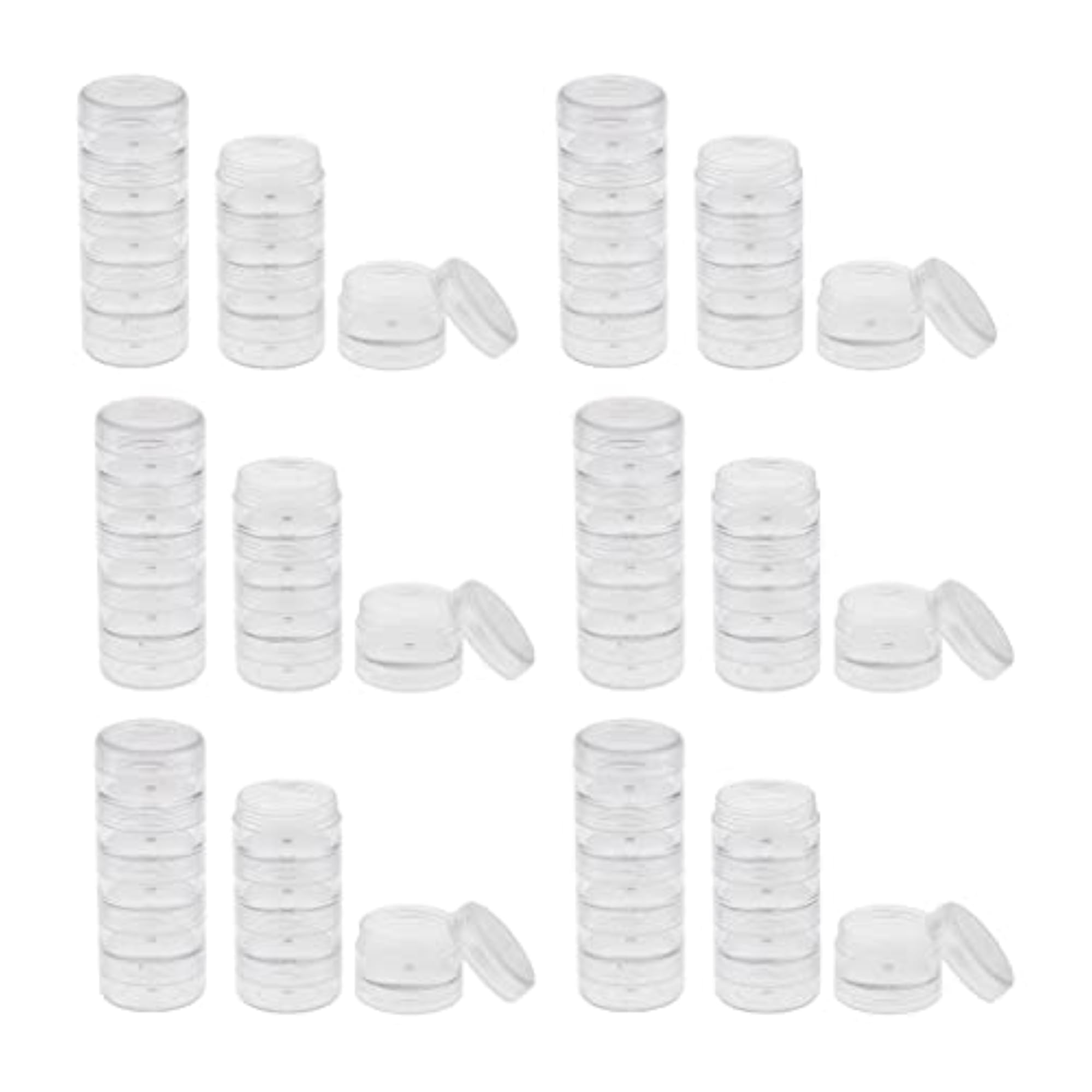 12 Sets Stackable Screw Containers for Bead Storage, 95x36mm