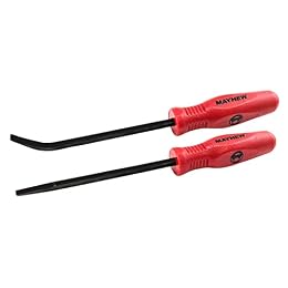 Mayhew Tools 31092 Mini Pry Bar, 2-Piece Set, Red - Standard