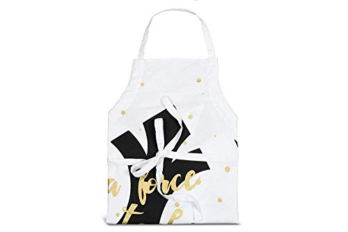 Star Wars Rebel "A Force To Be Reckoned With" Adult Apron - White Cookware Accessory Gift - Novelty Chef Item For Outdoor Grilling, Cooking, Baking, And Bbq - Licensed Disney Merchandise #TOP3