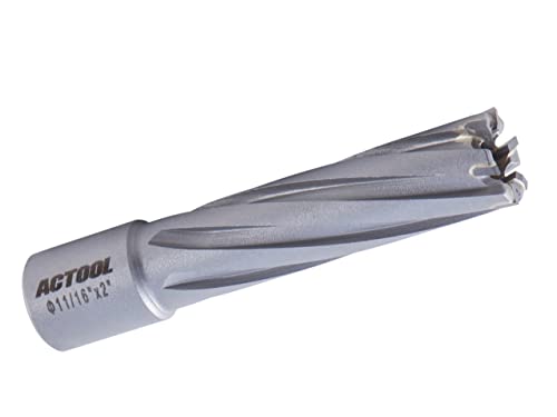 Image of 11 /16''Diameter x 2'' Depth of Cut Carbide Tipped TCT ANNULAR Cutter with 3 /4'' Weldon Shank