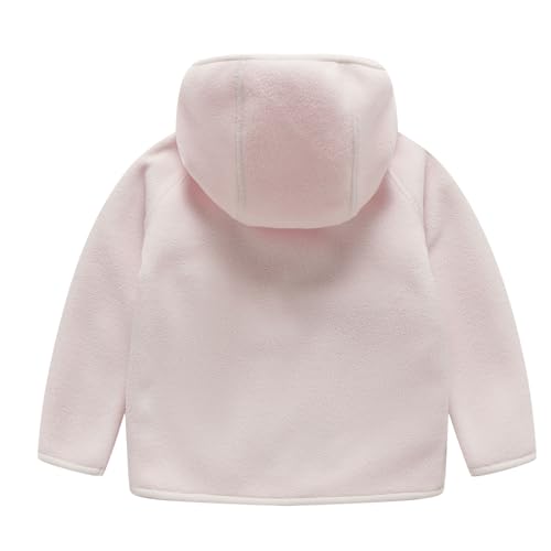LittleSpring Neutral Boys Girls Polar Fleece Hoodies Jacket with Pockets Full Zip Outwear2