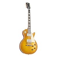 Murphy Lab Les Paul Top: 2-piece figured maple, hide glue Body: 1 piece light mahogany Mahogany neck Indian Rosewood Fingerboard Saddle width: 42.85 mm / 1.687 inches 2 x Custom Humbucker Alnico 3 (Unpotted) Pickups Colour: Dirty Lemon Includes: Brow...