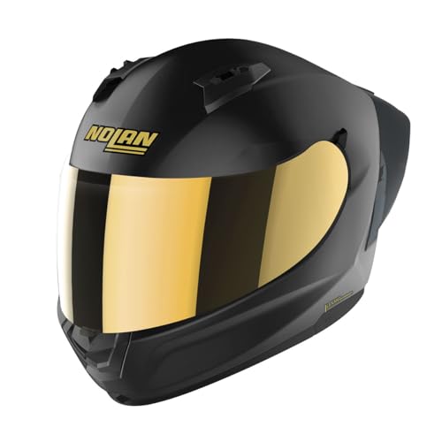 NOLAN N6S0005700175 Casco integral con bolsa de almacenamiento negro mate dorado