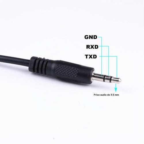 Câble USB vers jack audio 3,5 mm 5 V TTL UART avec chipset FTDI pour téléviseurs LG HDTV LG Mazur PRM-9000, TTL-232R-5V-AJ – vue 4