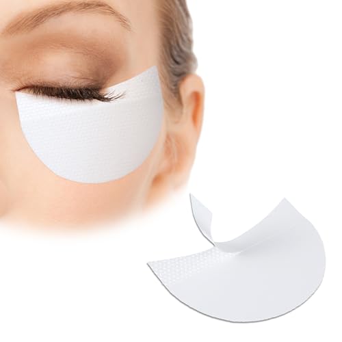 Larrel 150Pcs Eyeshadow Shields,Lint Free Eyeshadow Shield,Eyeshadows Tape Stencil Gel Pad Under Eye Patches,Prevent Makeup Residue for Eyelash Extensions Eyeliner Lip Tinting Makeup