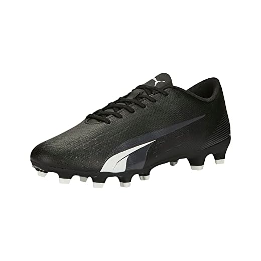 PUMA Mens Ultra Play Firm, Artificial Ground Soccer Cleats, PUMA Mens black-PUMA Mens white, 10.5