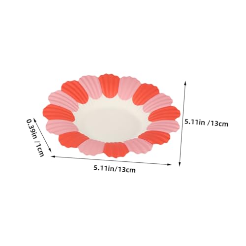 Assiette papier décorative Hemobllo de 150 pièces au design soigné pour buffet - 3