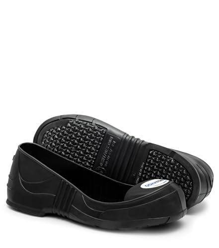 Oshatoes OST Unisex Steel Toe Shoe Covers Slip-Resistant Lightweight PVC Safety Overshoes with Color Coded Sizing Black XXXLarge Mens Shoes 15-17