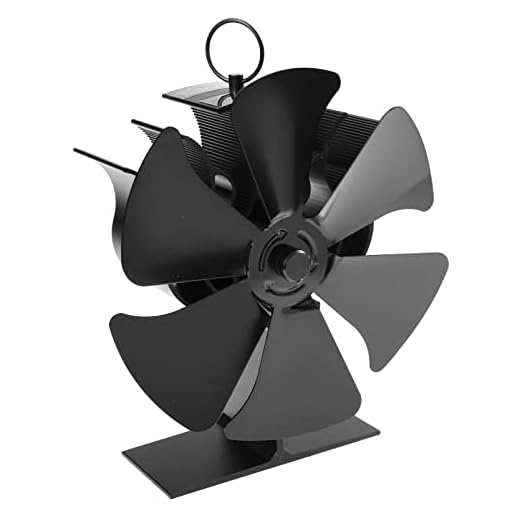 Angoily Spisplattan Fläkt 6 Blad Fan Spis Fan Kamin Värme Driven Fläkt Logg Kaminen Fans Pelletskamin Fläkt För Kök Restaurang