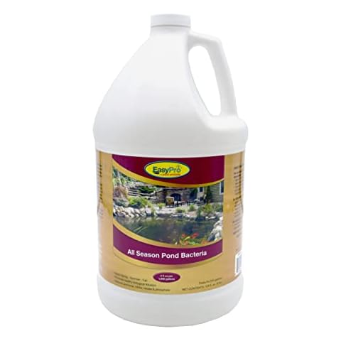 EasyPro ASB128 All Season Liquid Bacteria | Contains a Proven Blend of Natural and Safe Beneficial Bacteria for Water Gardens and Koi Ponds | Naturally Promotes a Healthy Ecologically Balanced Ecosystem with Odorless Results Cover