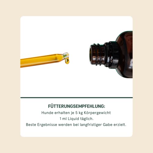 Beruhigungsmittel für Hunde - RELAX-ZEN Liquid-Tropfen 50ml - Baldrian, Melisse, Hopfen - Entspannung & innere Ruhe, Anti-Stress für Angsthunde, Beruhigung bei Silvester, Autofahren, Urlaub & Alltag