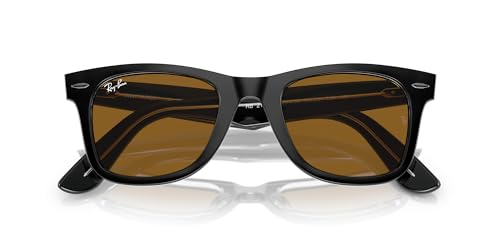 Image of Ray-Ban Rb2140f Original Wayfarer Low Bridge Fit Square Sunglasses for Men for Women