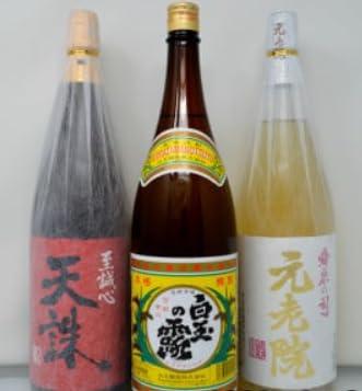 [錦江町ふるさと納税]No.2054-2 白玉醸造「元老院・白玉の露・天誅(1升瓶)」3本セット